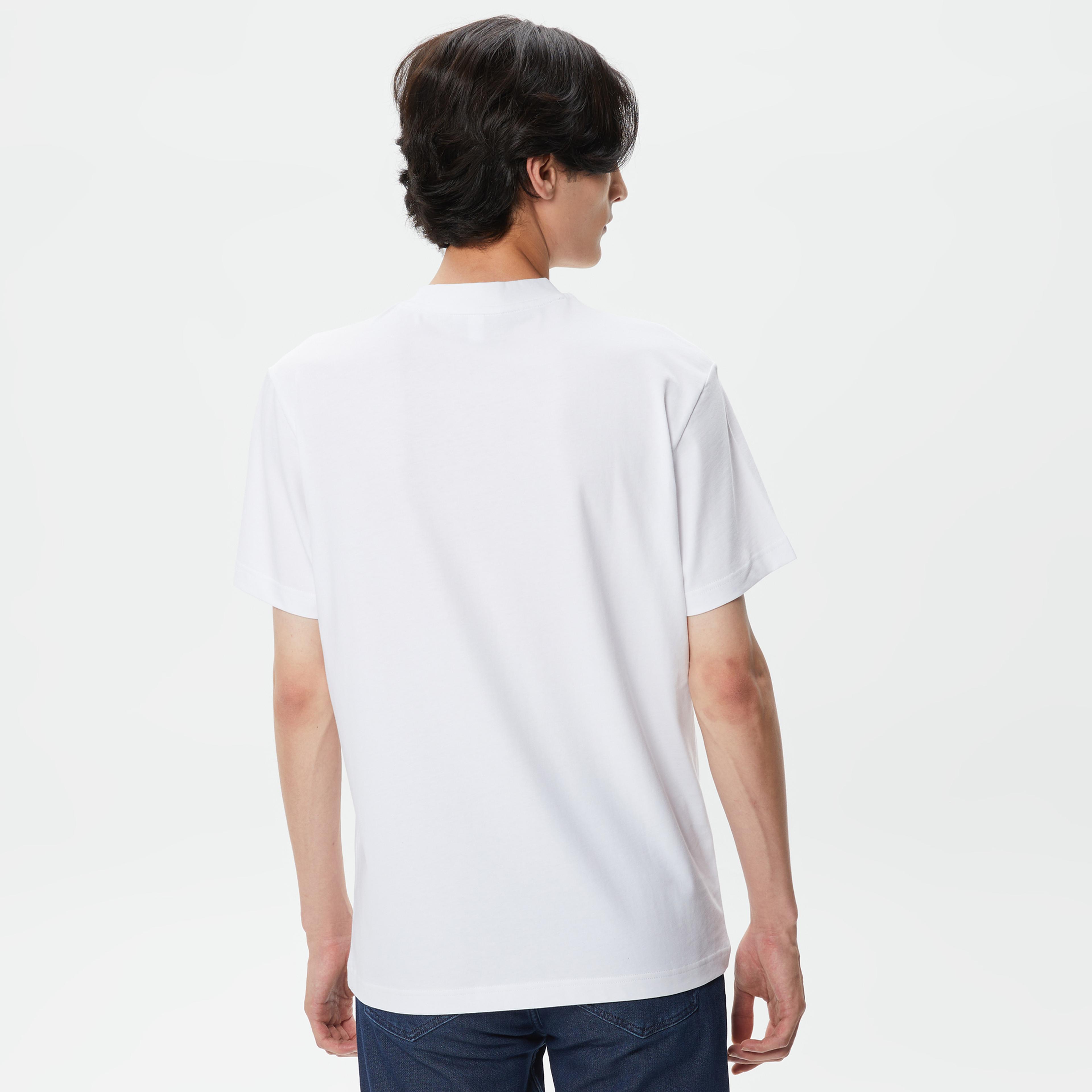 Lacoste Erkek Beyaz T-Shirt
