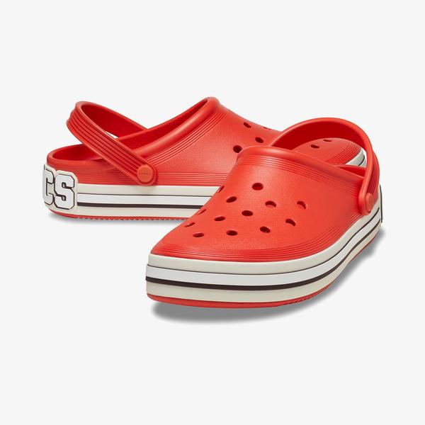 Crocs Off Court Logo Unisex Kırmızı Terlik_4