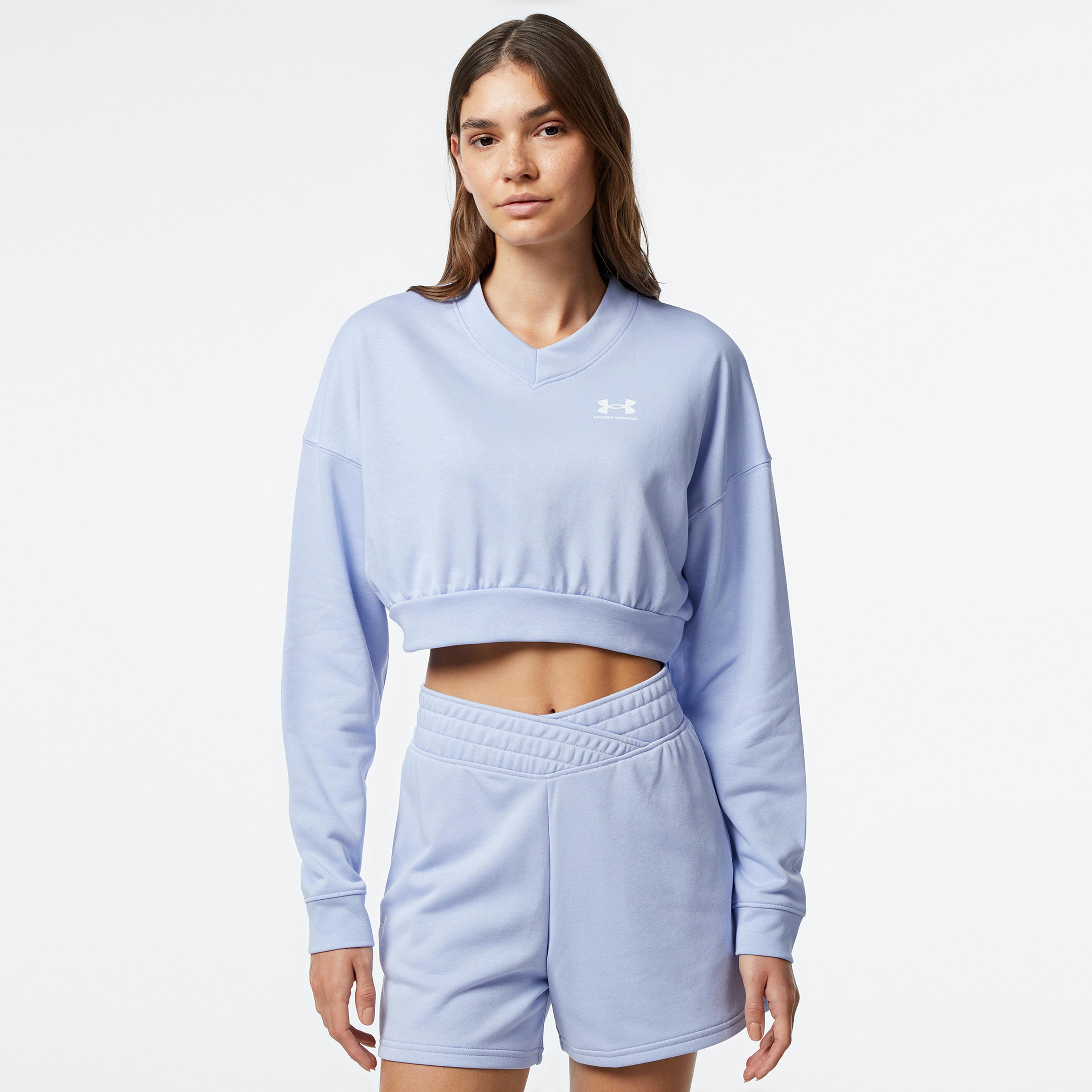 Under Armour Rival Terry Oversized Kadın Crop Sweatshirt