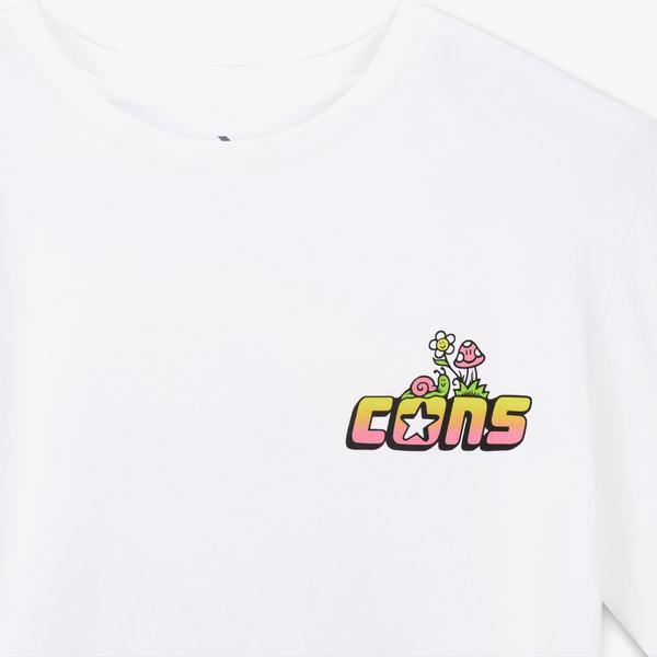 Converse CONS Erkek Baskılı Beyaz T-Shirt_2