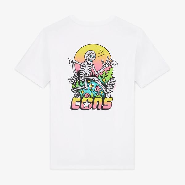 Converse CONS Erkek Baskılı Beyaz T-Shirt_1