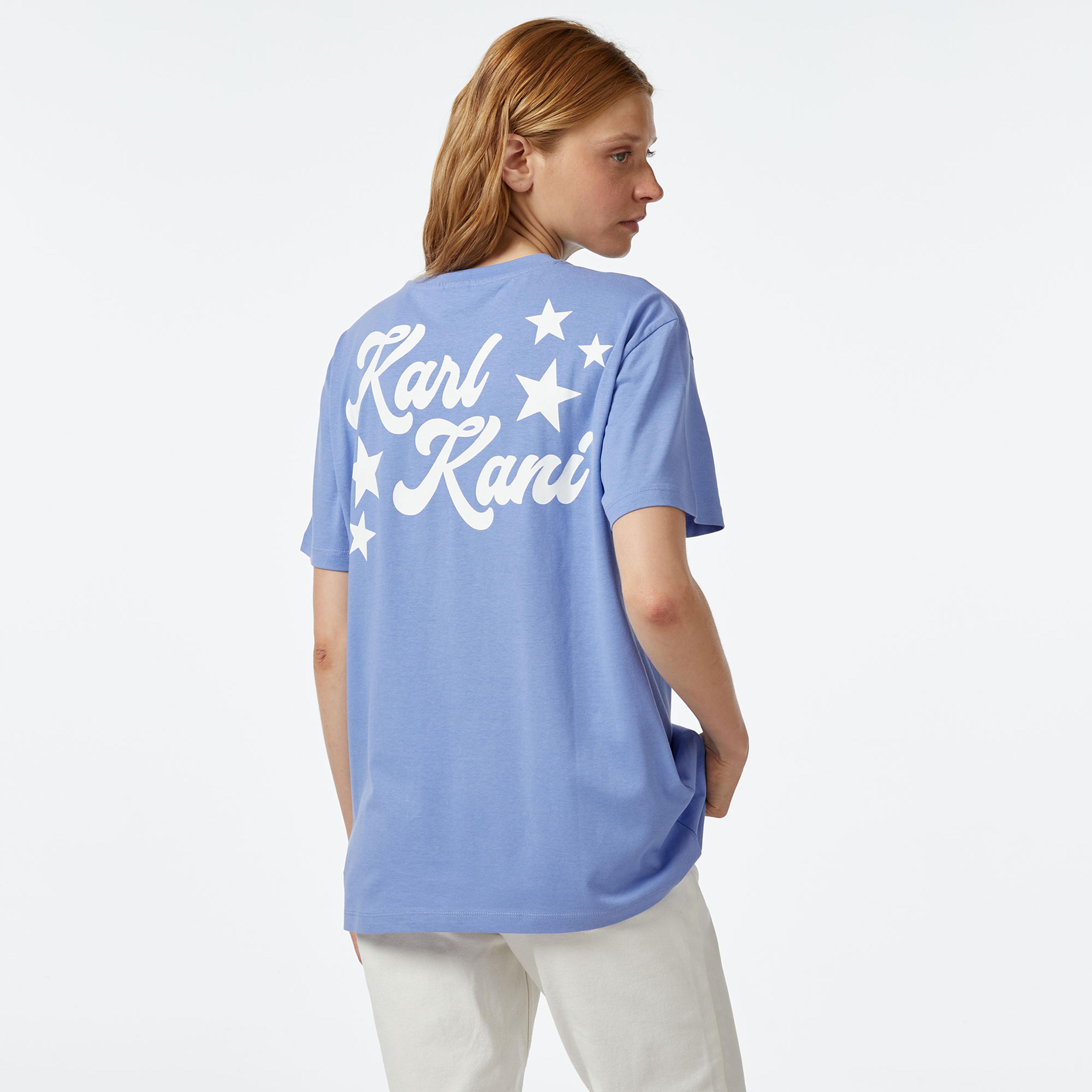 Karl Kani KK Small Signature Star Os Kadın Mavi T-Shirt