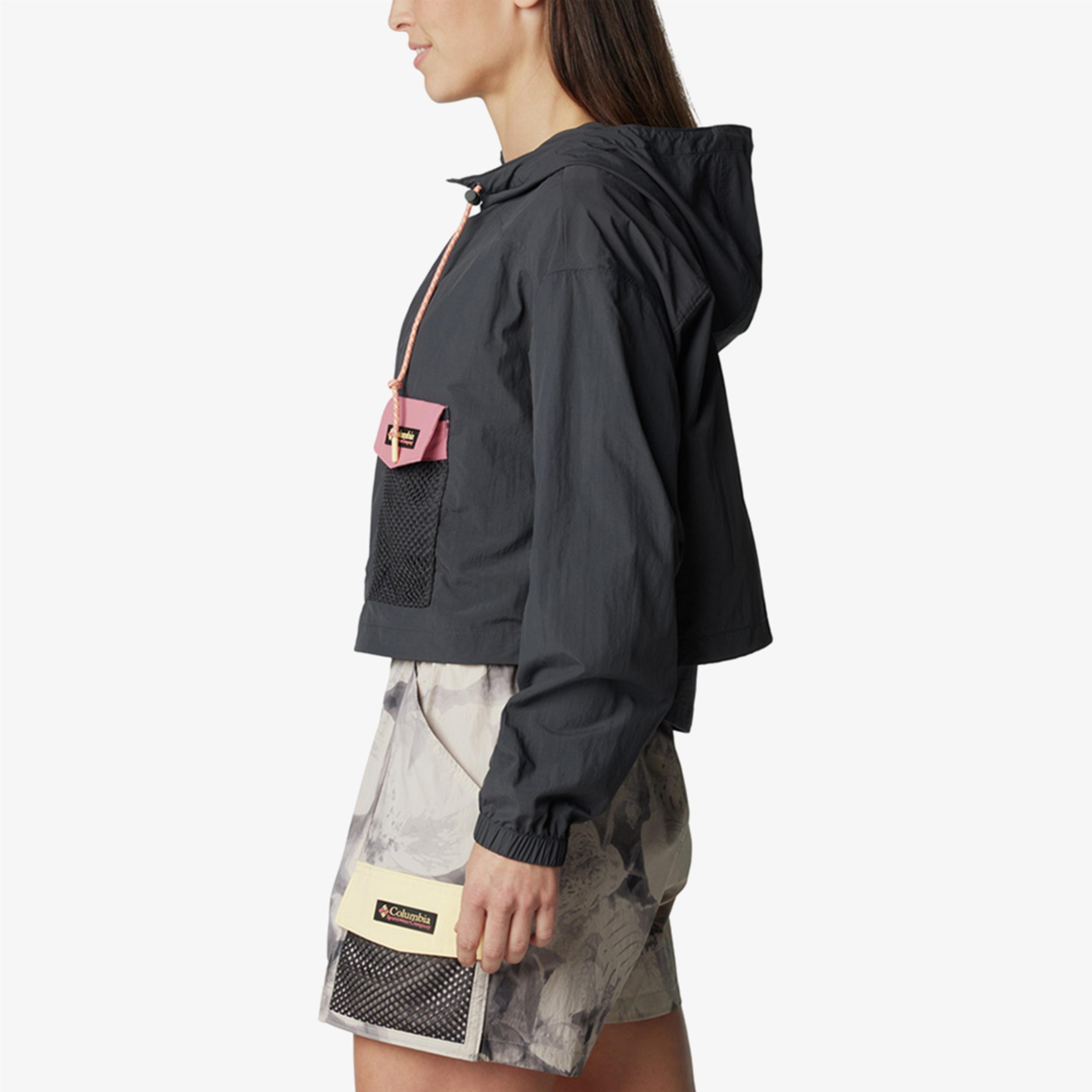 Columbia Painted Peak Cropped Wind Kadın Gri Sweatshirt