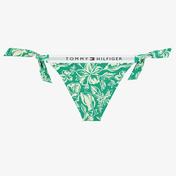 Tommy Hilfiger Cheeky Side Tie Bikini Print Kadın Yeşil Bikini Altı