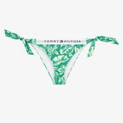 Tommy Hilfiger Cheeky Side Tie Bikini Print Kadın Yeşil Bikini Altı