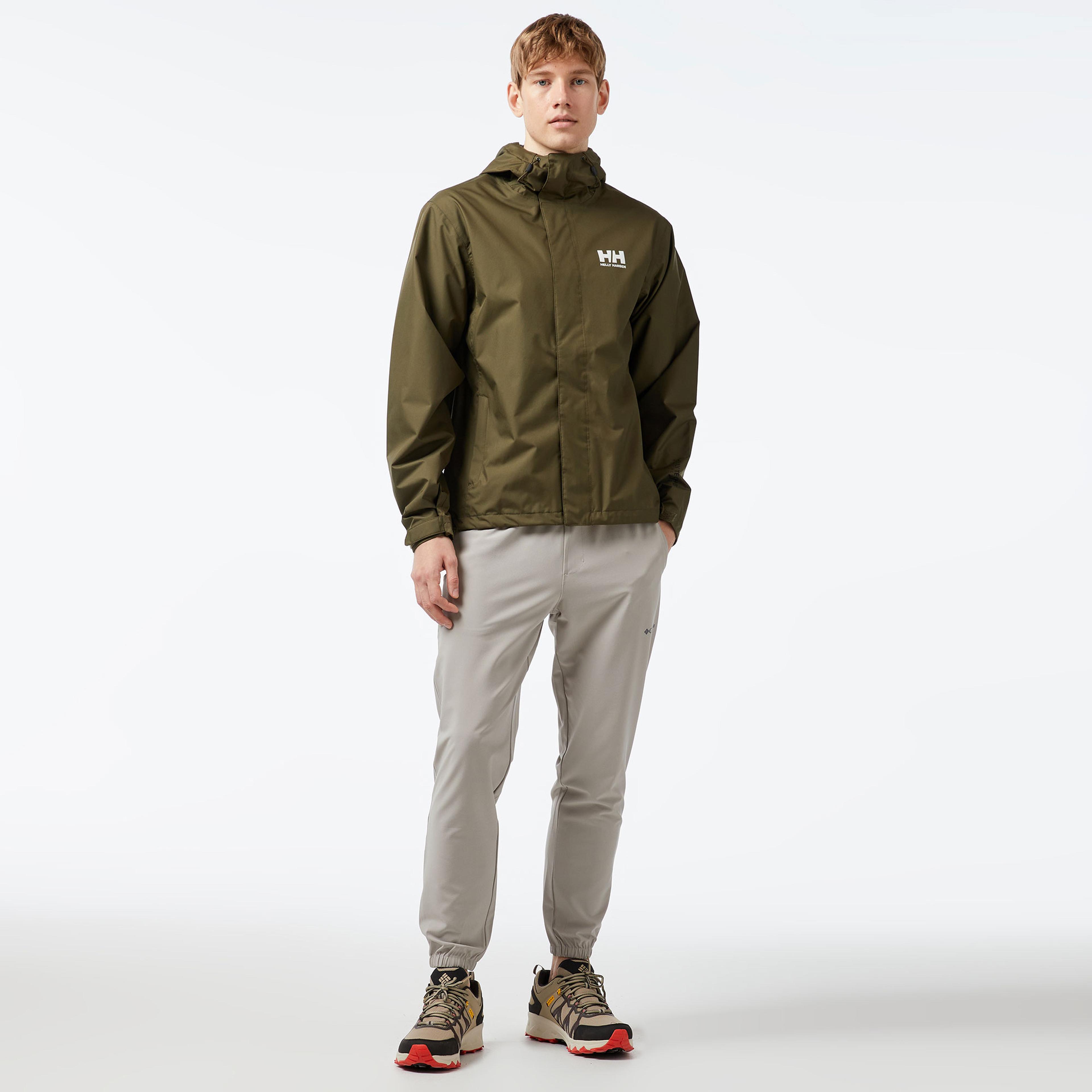 Helly Hansen Seven J Erkek Yeşil Yağmurluk