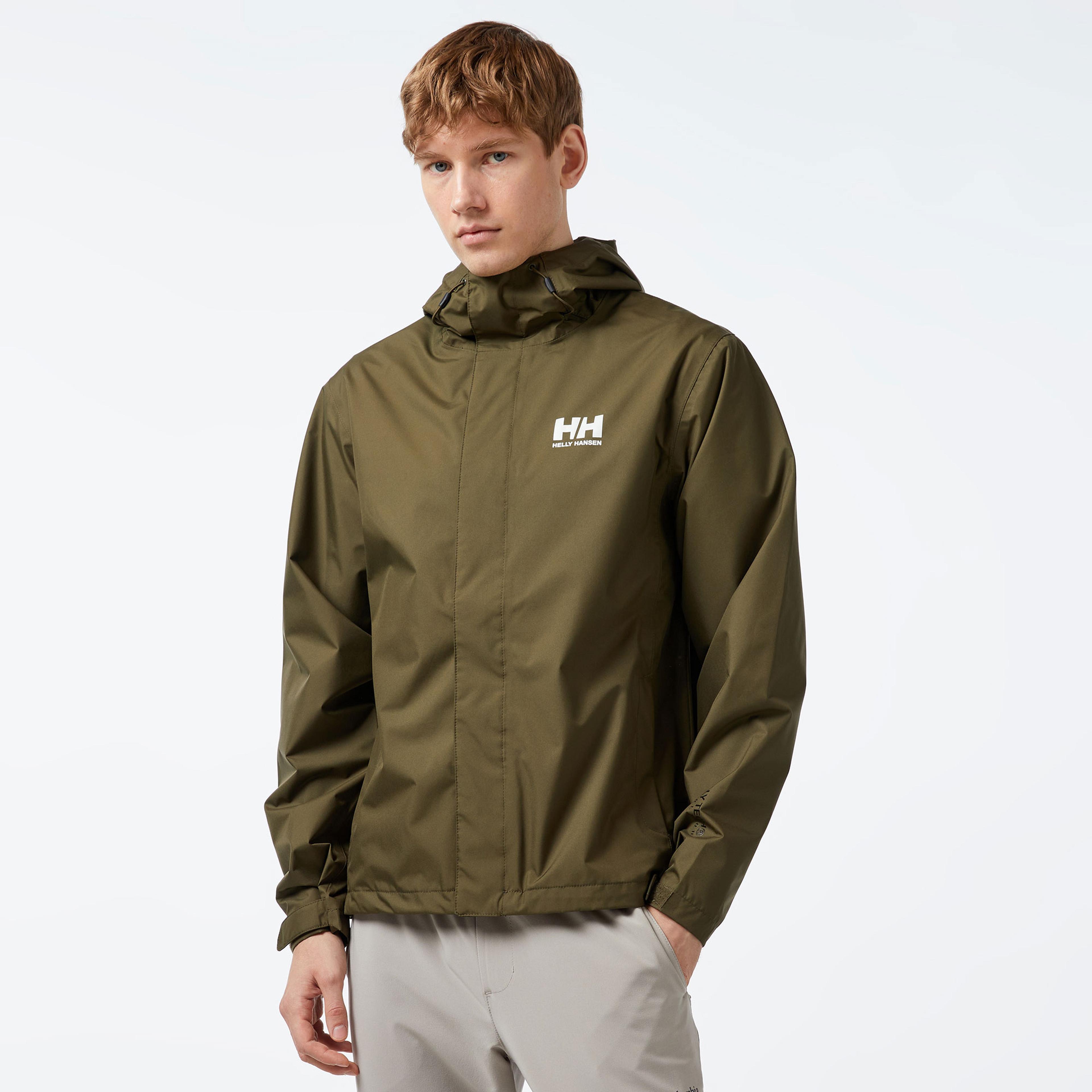 Helly Hansen Seven J Erkek Yeşil Yağmurluk