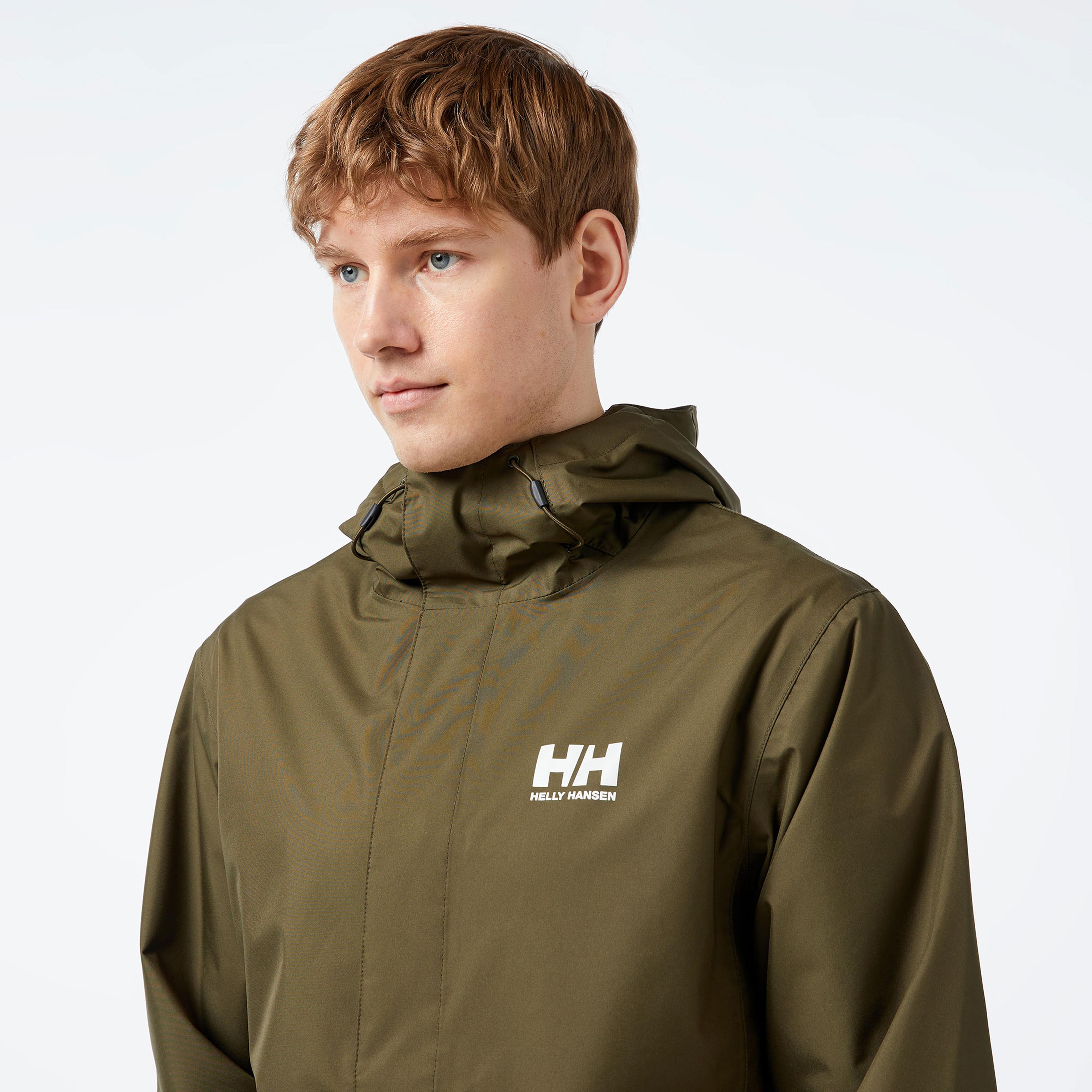 Helly Hansen Seven J Erkek Yeşil Yağmurluk