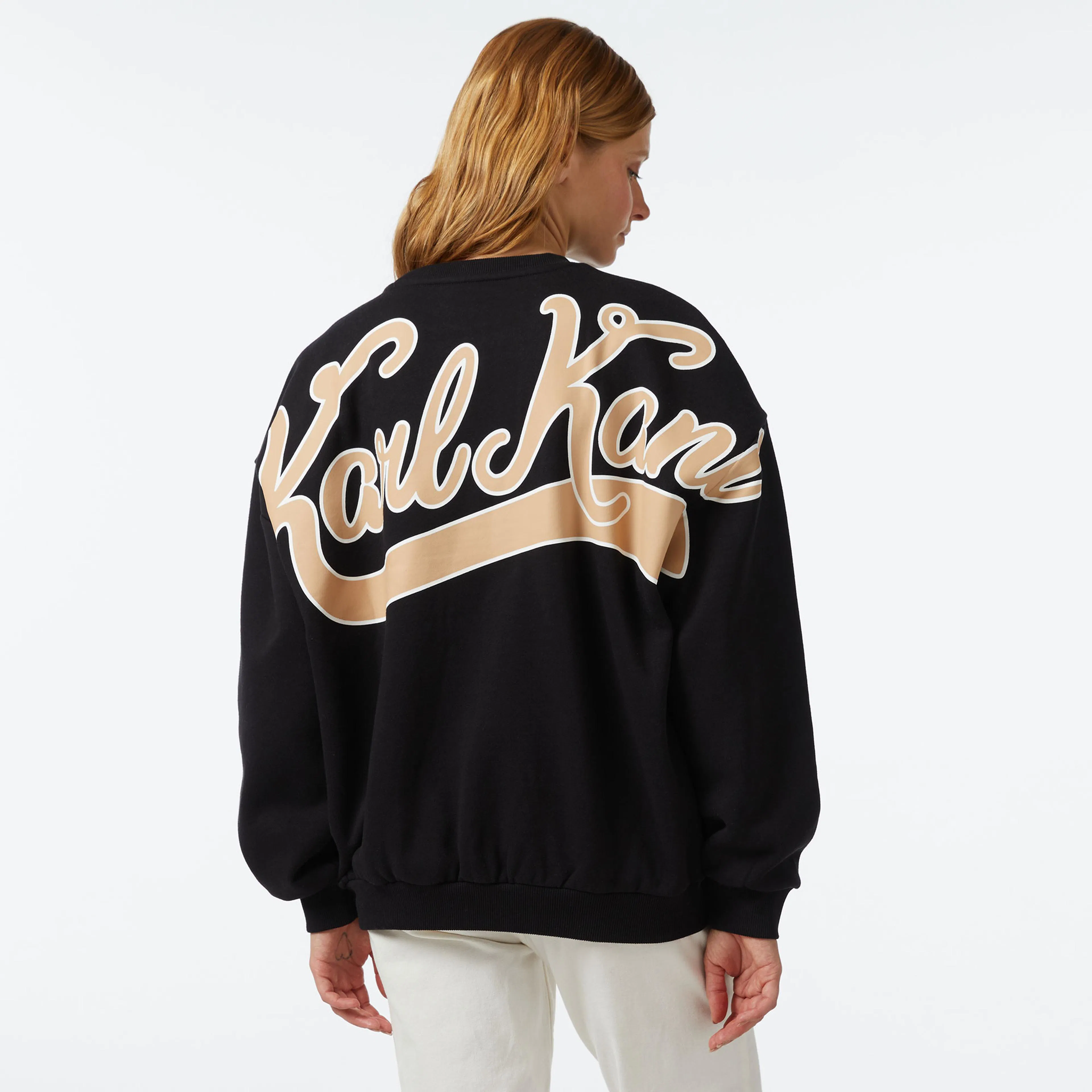 Karl Kani KK Small Signature Diner Crew Kadın Siyah Sweatshirt