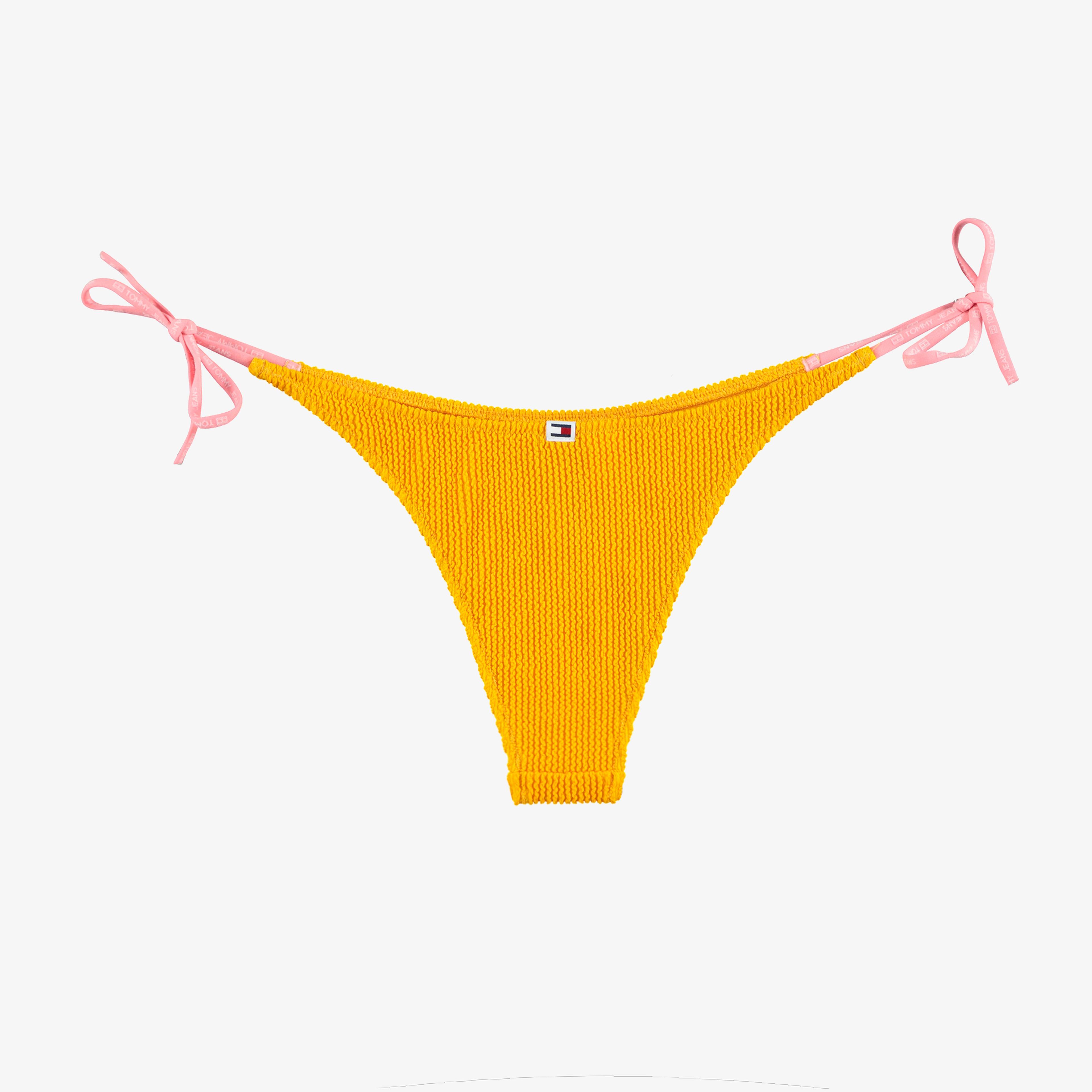 Tommy Jeans Bananaing Side Tie Kadın Sarı Bikini Altı