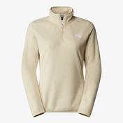 The North Face Glacier 1/4 Zip Kadın Krem Polar Sweatshirt