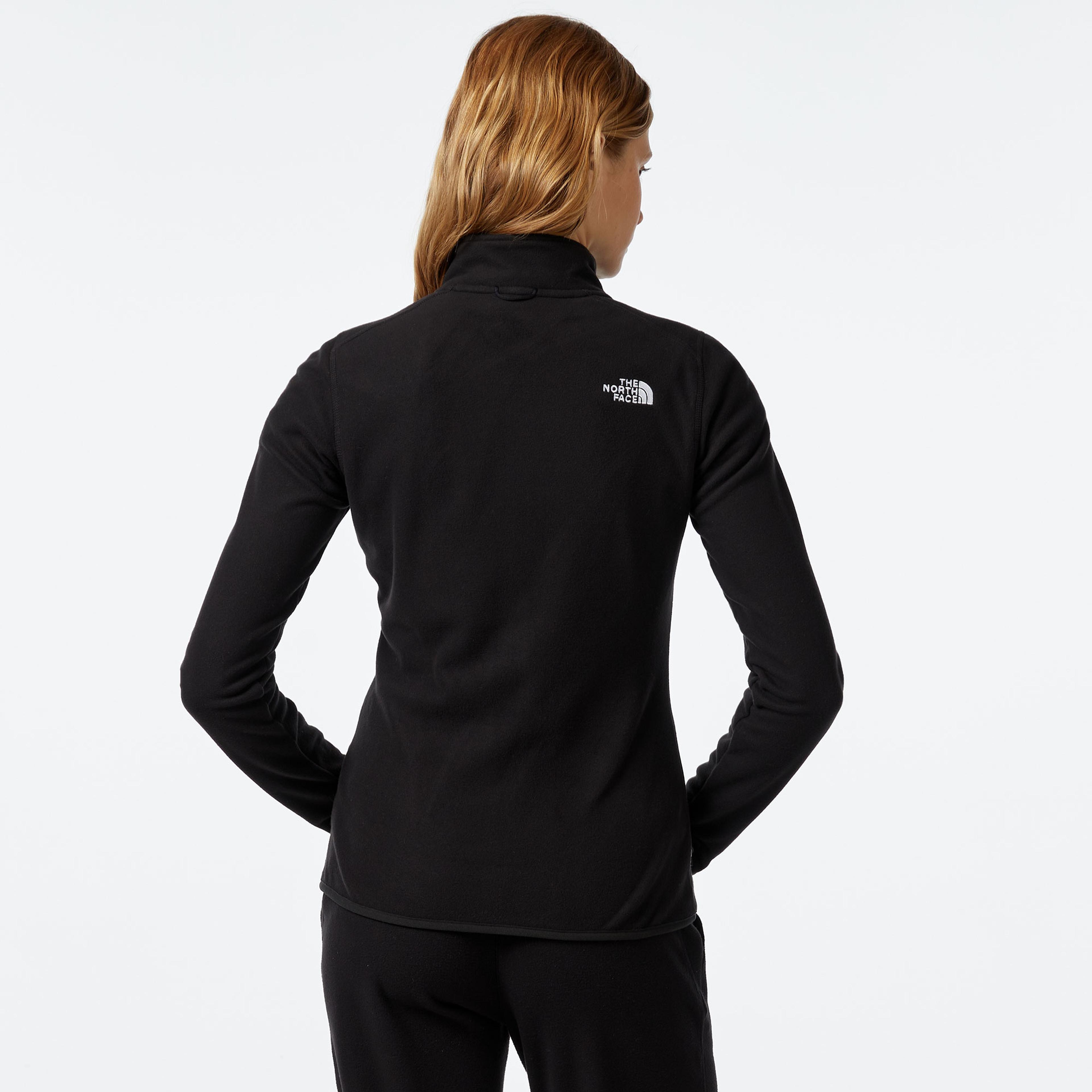 The North Face Glacier 1/4 Zip Kadın Siyah Polar Ceket