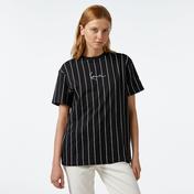 Karl Kani Small Signature Essential Pinstripe Os Kadın Siyah T-Shirt