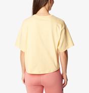 Columbia Painted Peak Knit Cropped Top Kadın Sarı T-Shirt