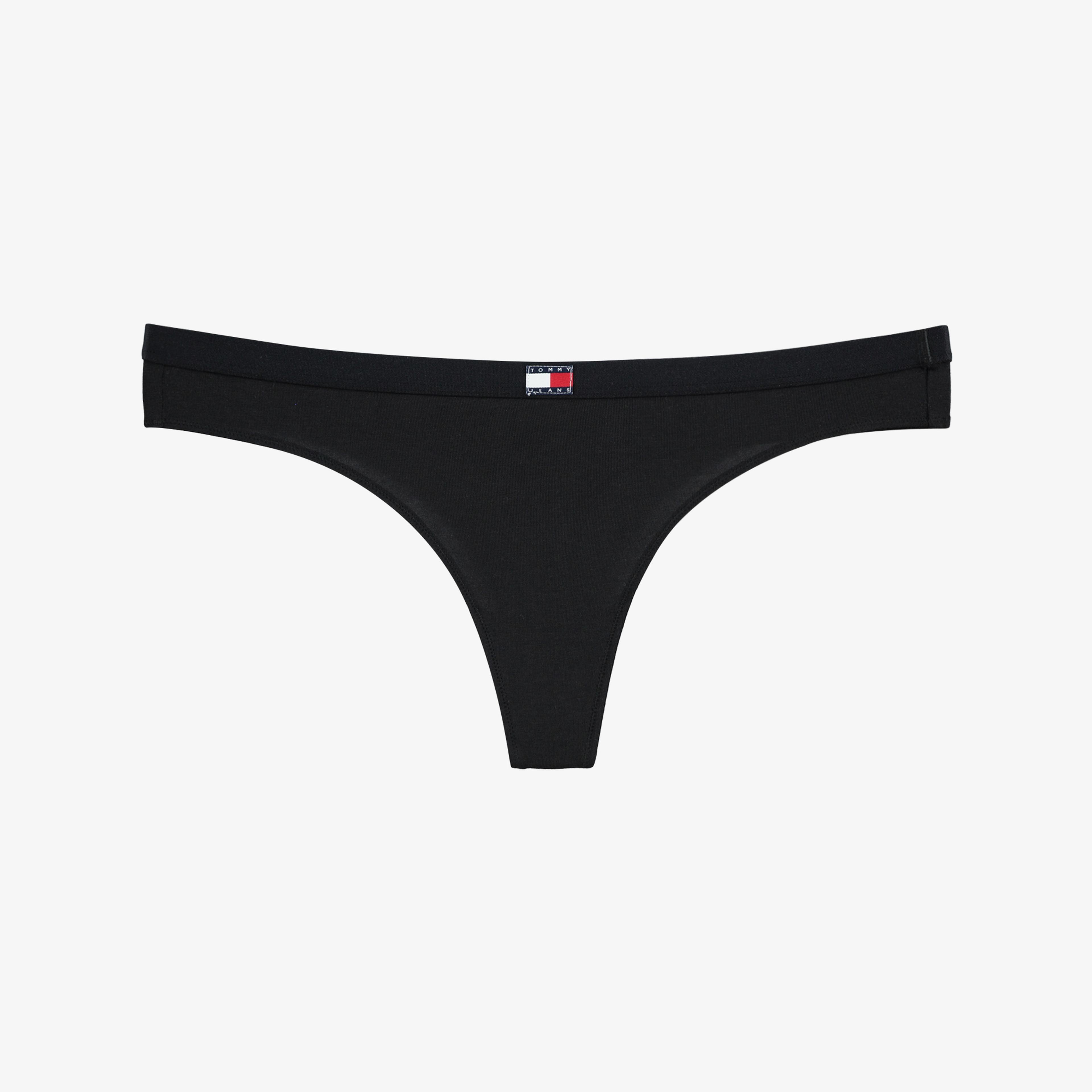 Tommy Jeans 3'lü Classic Thong Kadın Siyah Külot