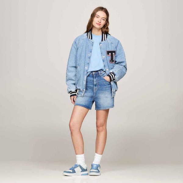 Tommy Jeans The Brooklyn Denim Leather Kadın Mavi Sneaker_4