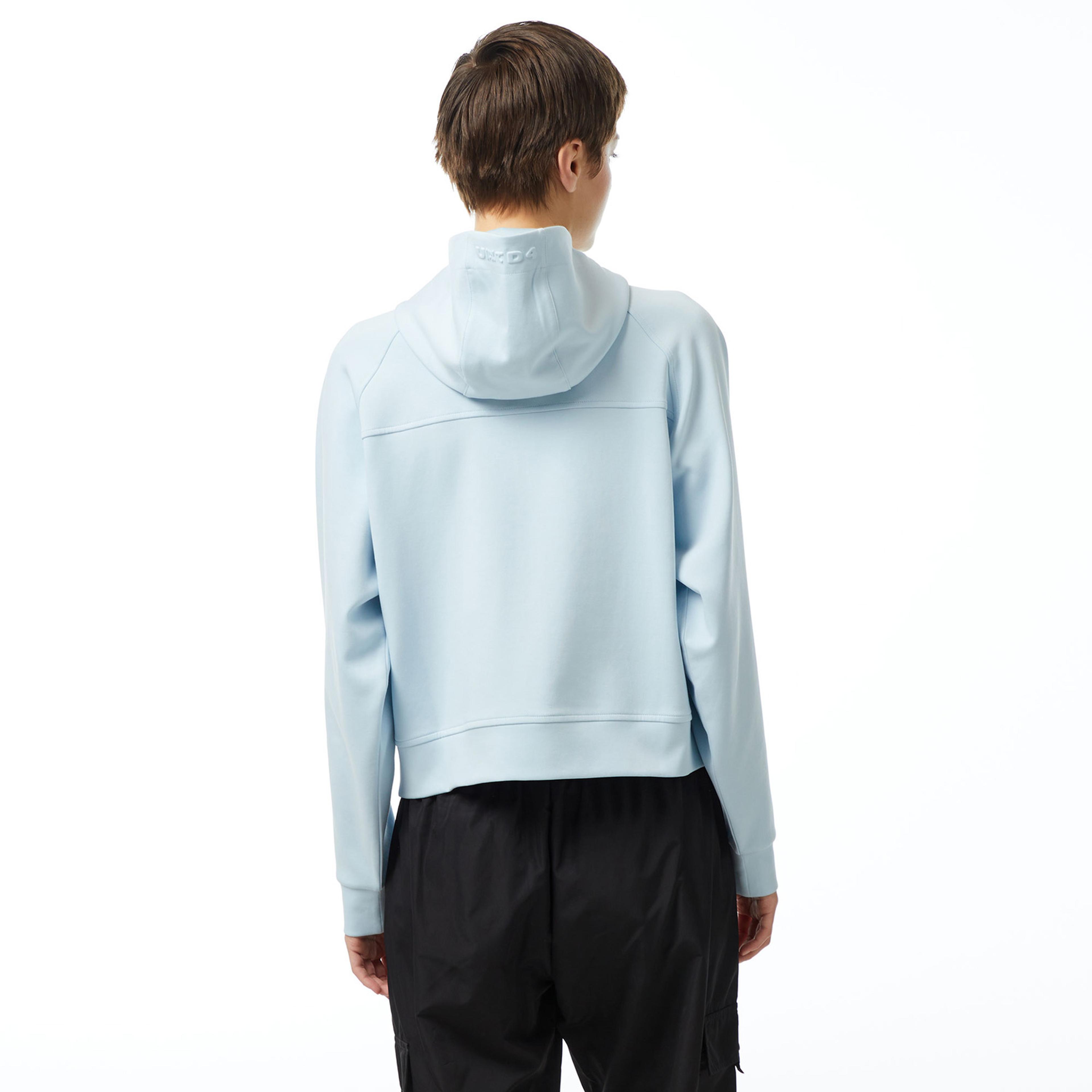 UNITED4 W Skuba Zip Kadın Mavi Hoodie