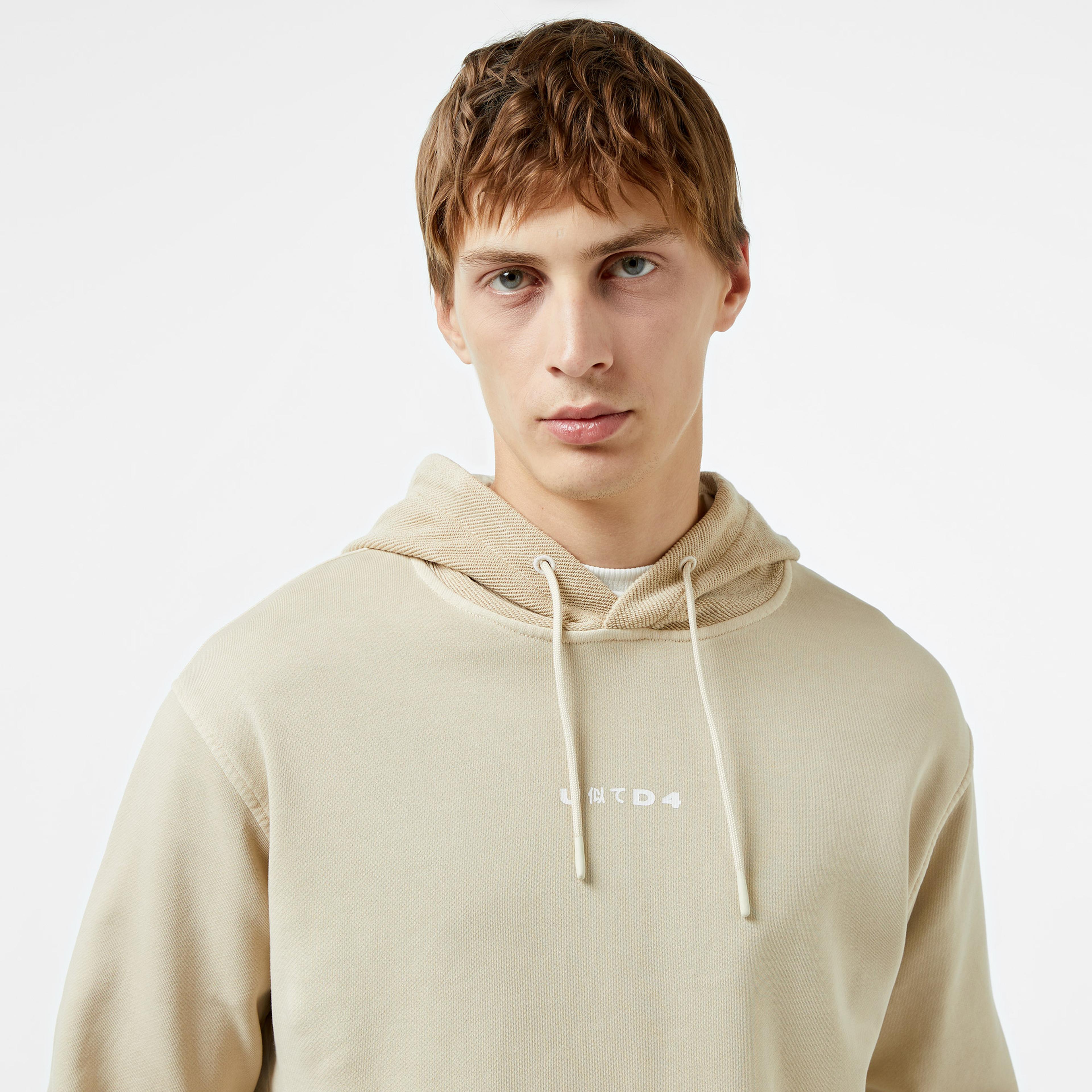 UNITED4 Classic Erkek Krem Sweatshirt
