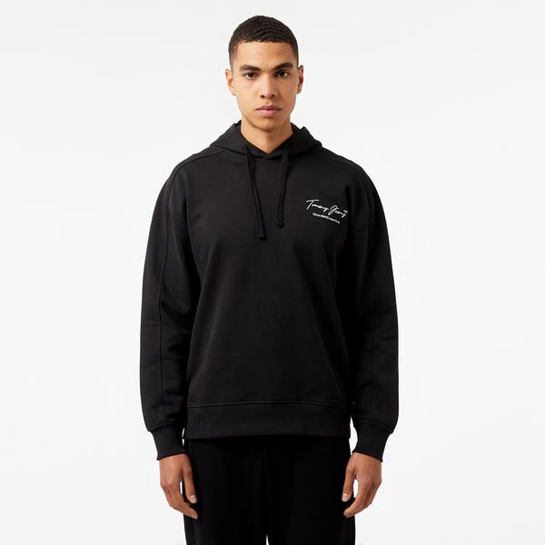 Tommy Jeans Rlx Washed Dna Erkek Siyah Sweatshirt