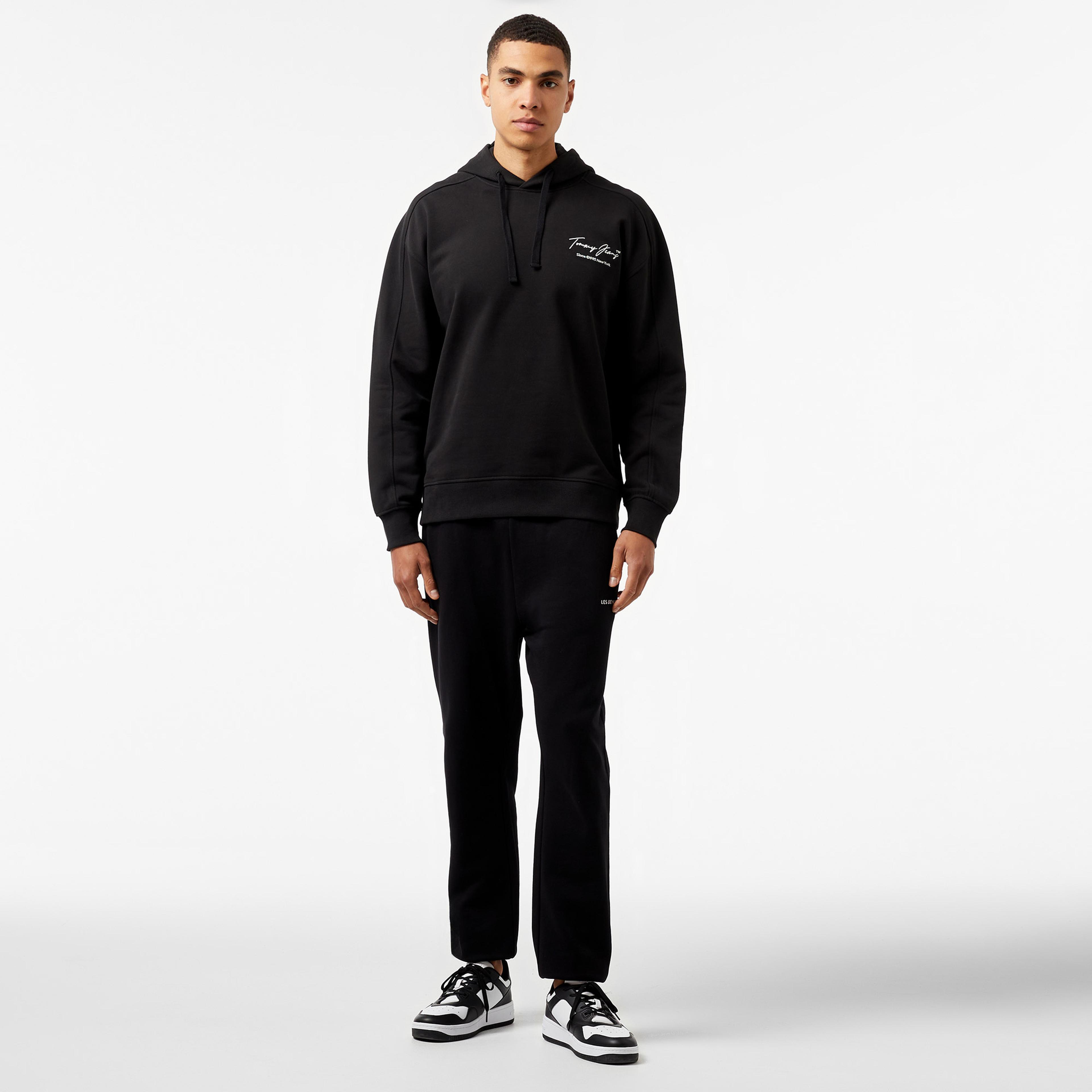 Tommy Jeans Rlx Washed Dna Erkek Siyah Sweatshirt