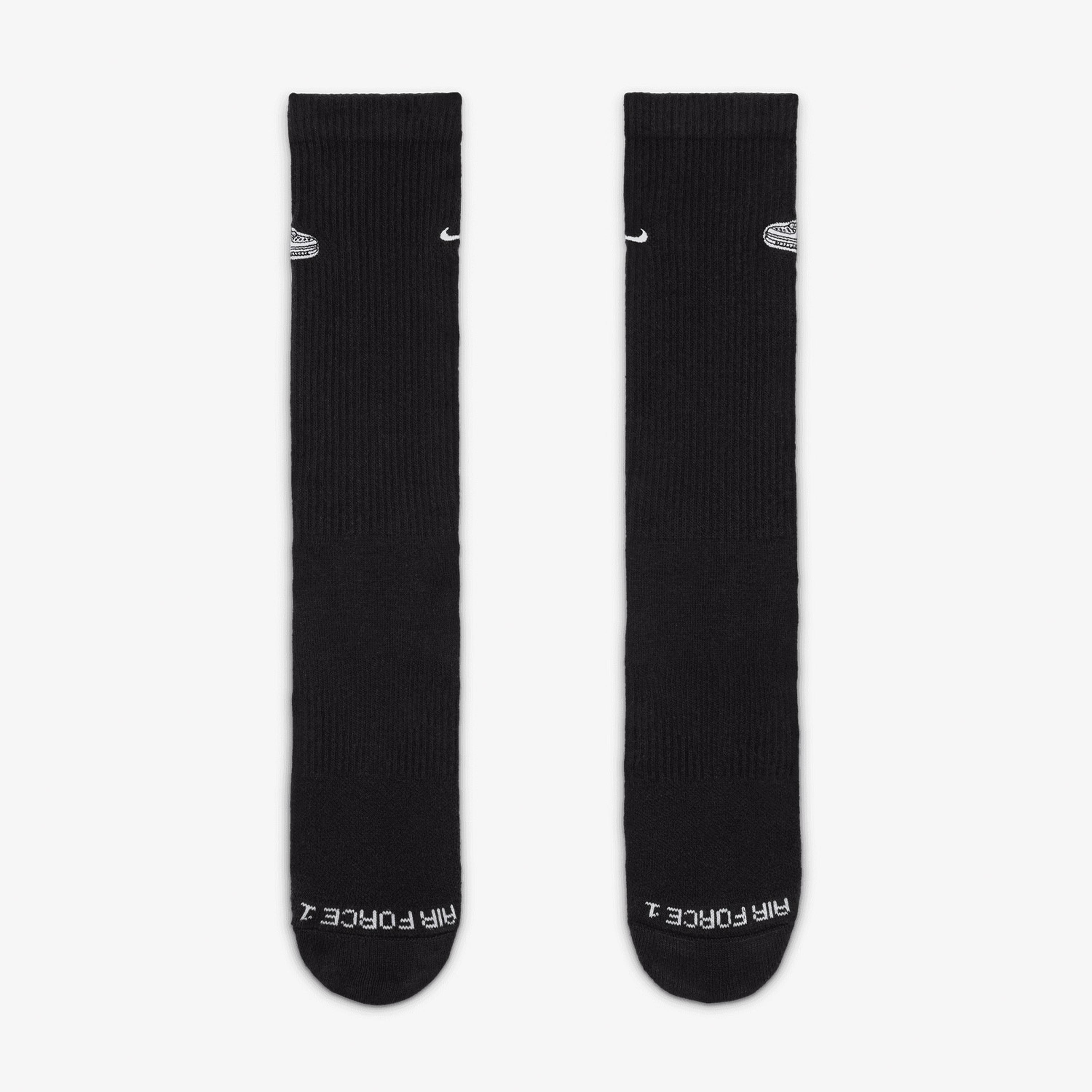 Nike Everyday Cushioned Unisex Siyah Çorap