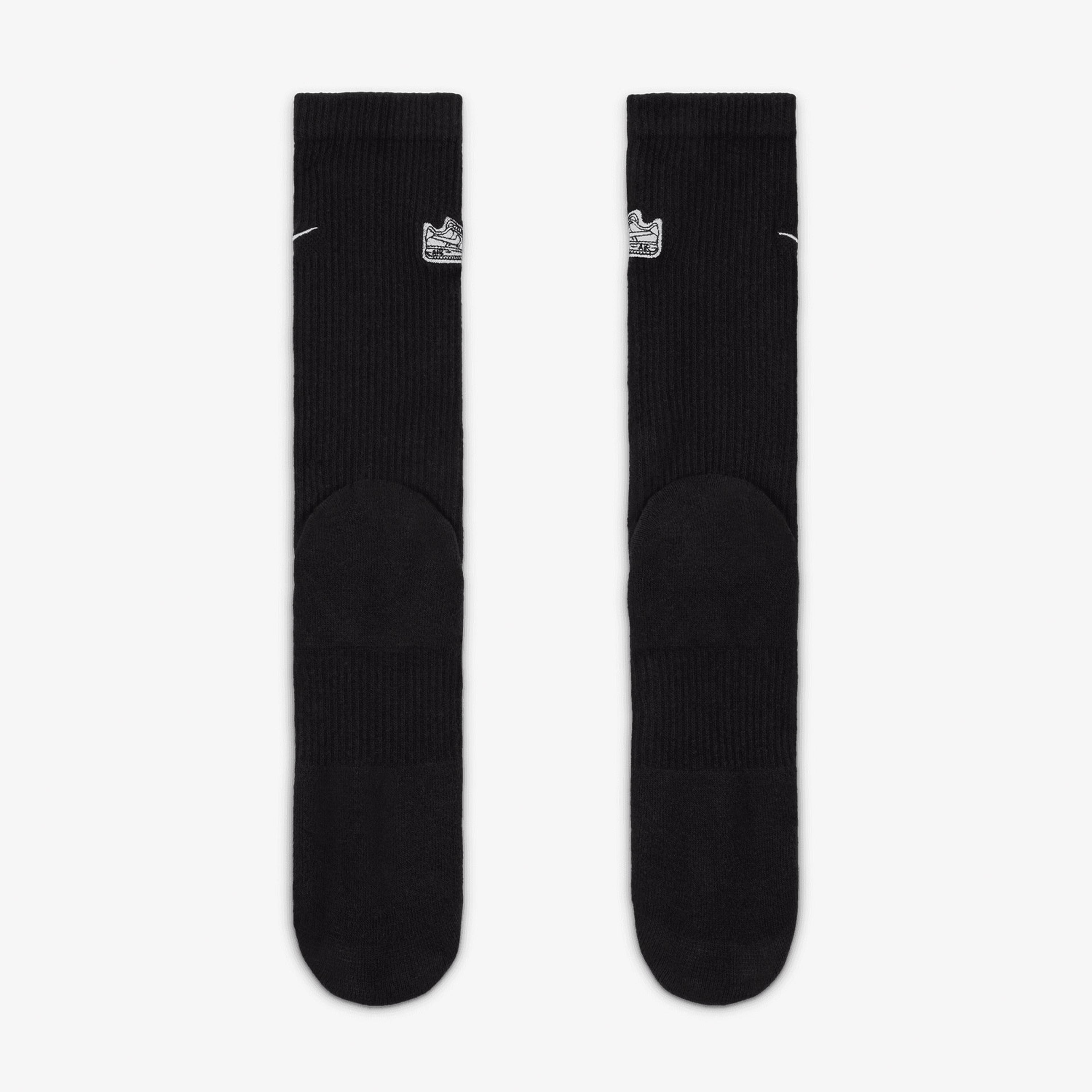 Nike Everyday Cushioned Unisex Siyah Çorap