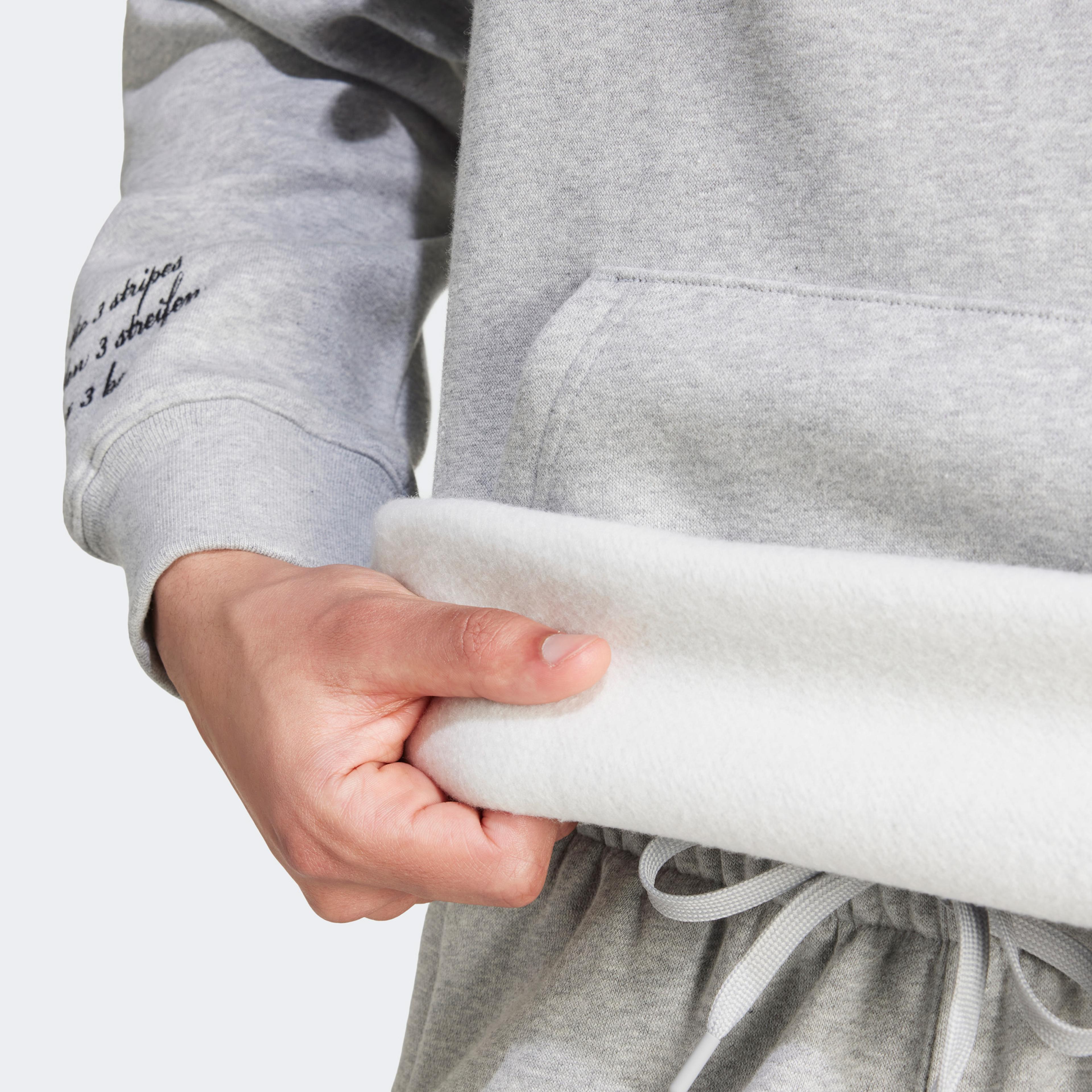 adidas Vrct Hooded 1 Erkek Gri Sweatshirt