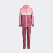 adidas Tiberio 3-Stripes Colorblock Shiny   Çocuk Pembe Eşofman Takımı