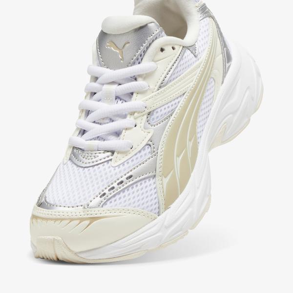 Puma Morphic Metallic Wns Kadın Krem Spor Ayakkabı_3