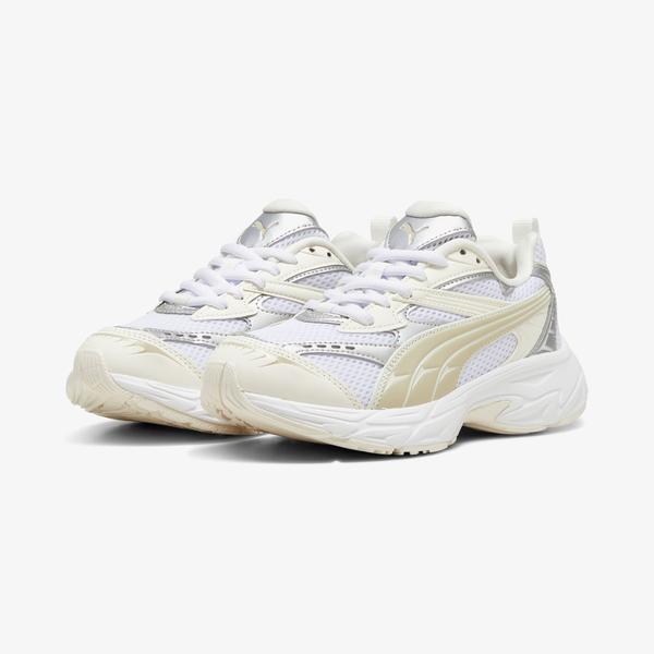 Puma Morphic Metallic Wns Kadın Krem Spor Ayakkabı_1
