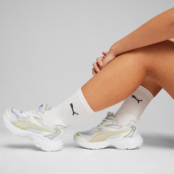 Puma Morphic Metallic Wns Kadın Krem Spor Ayakkabı_6