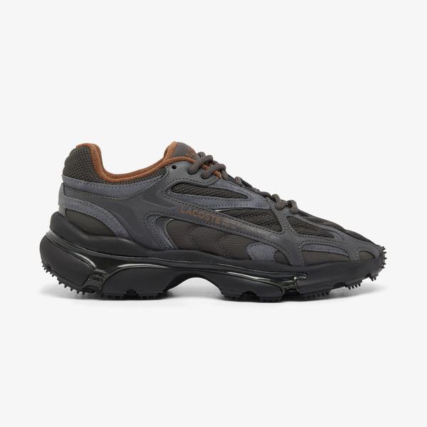 Lacoste L003 2K24 Erkek Yeşil/Siyah Sneaker
