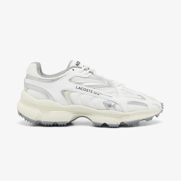 Lacoste L003 2K24 Erkek Beyaz/Gri Sneaker