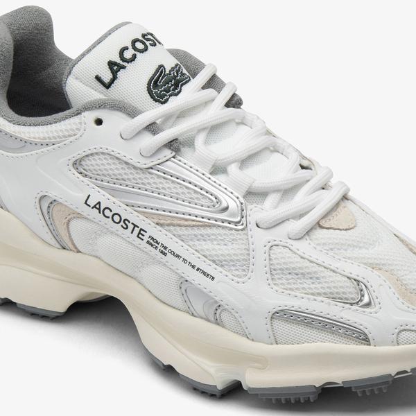 Lacoste L003 2K24 Kadın Beyaz/Gri Sneaker_5
