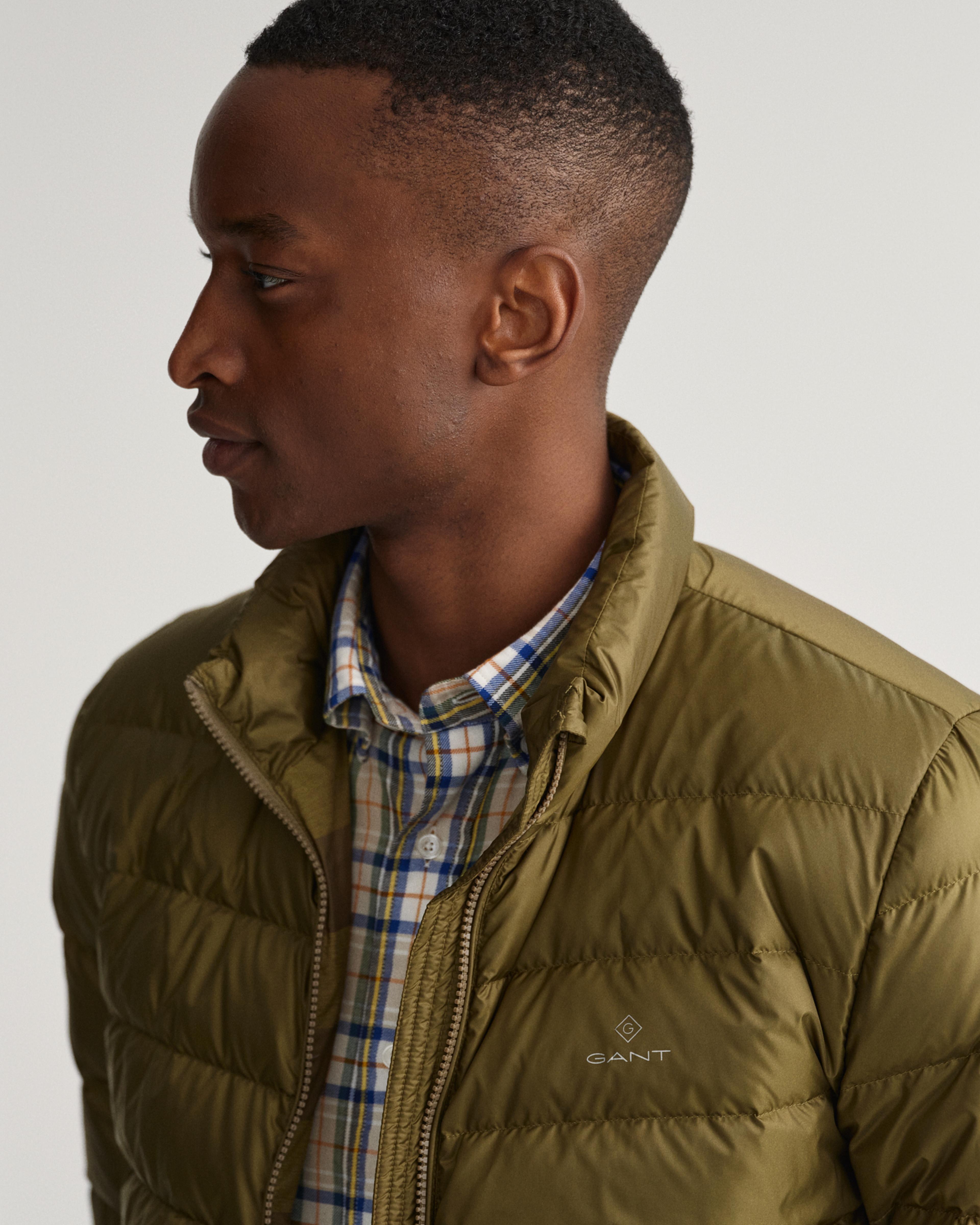 Gant Erkek Yeşil Regular Fit Fermuarlı Mont