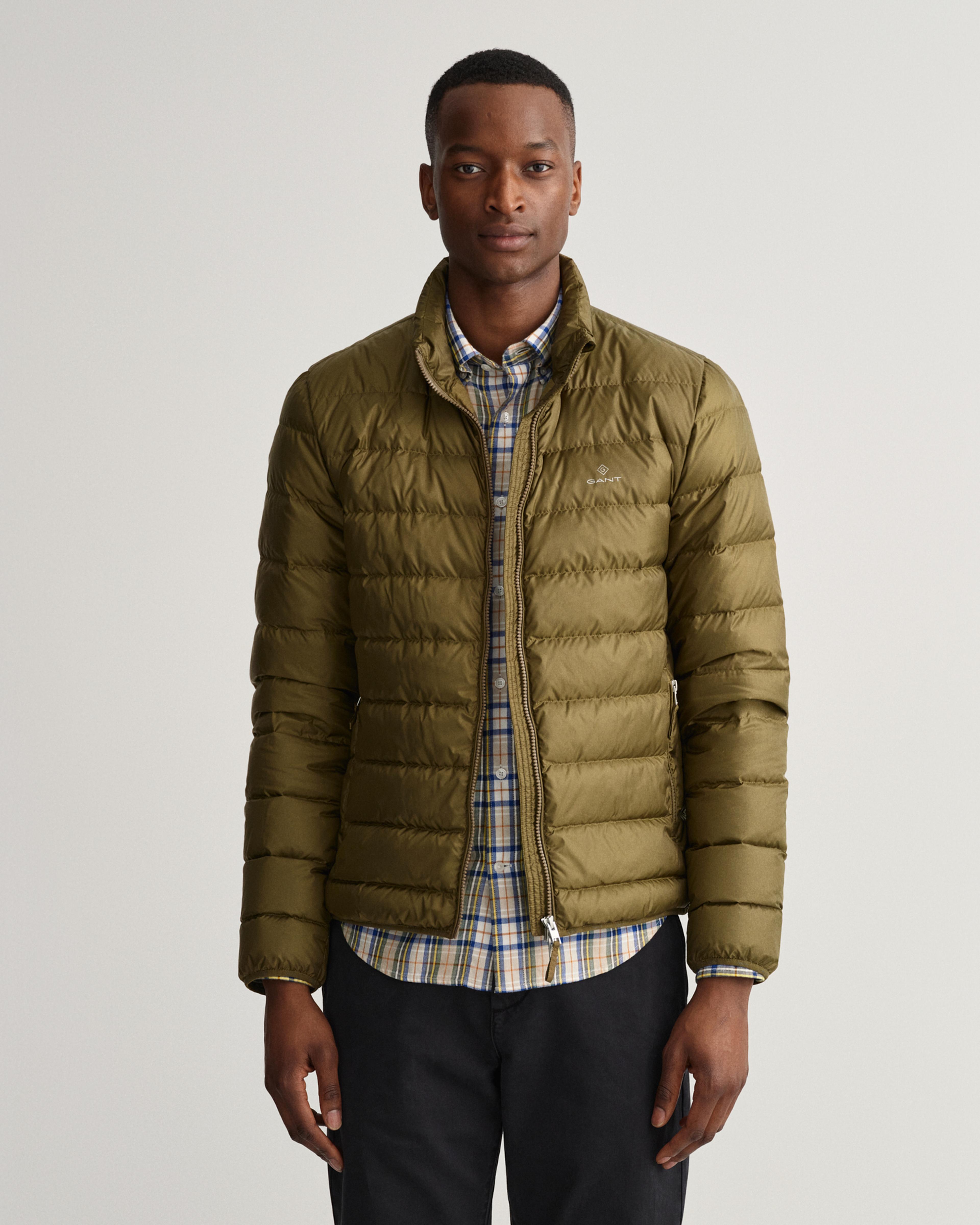 Gant Erkek Yeşil Regular Fit Fermuarlı Mont
