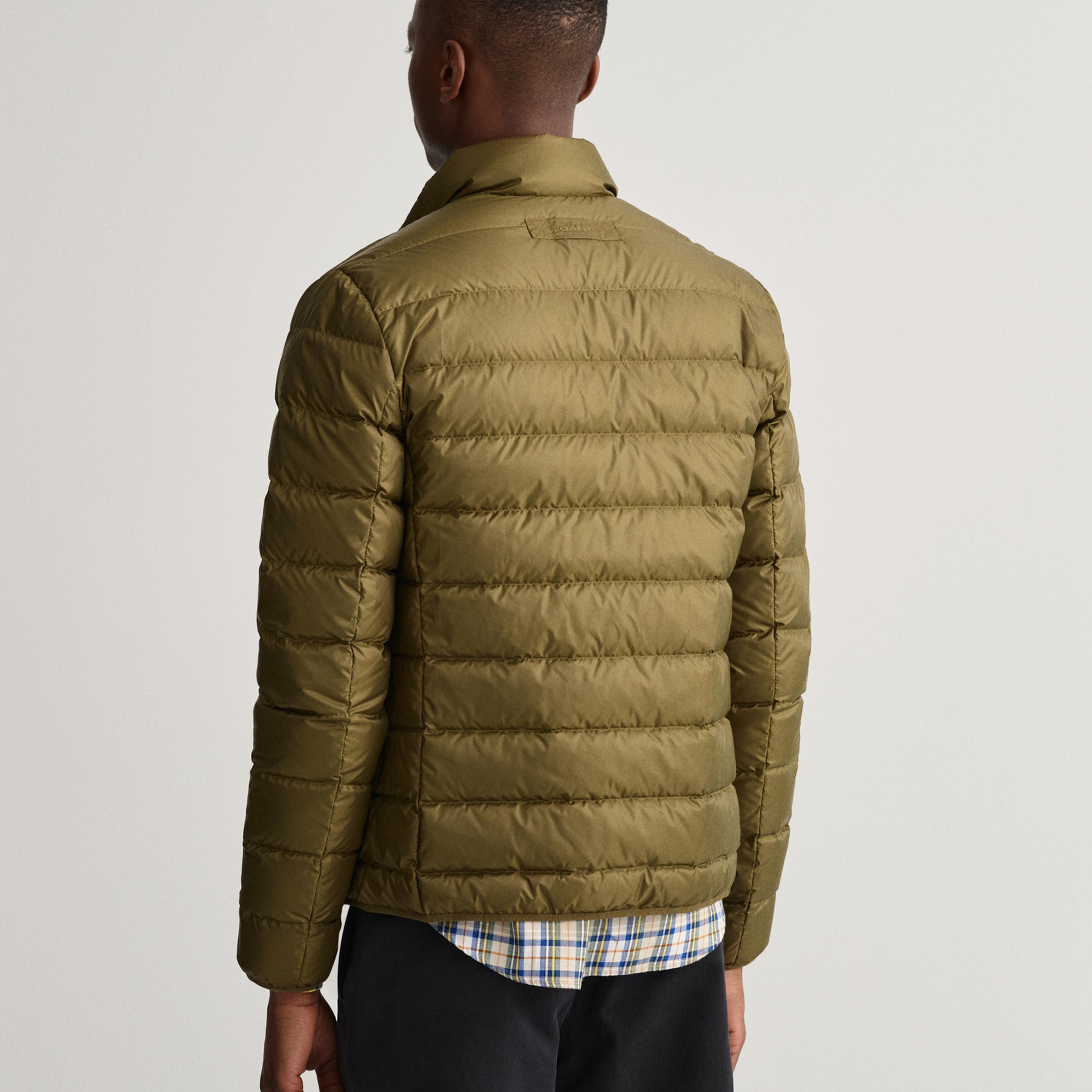 Gant Erkek Yeşil Regular Fit Fermuarlı Mont