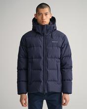 Gant Erkek Lacivert Regular Fit Kapüşonlu Logolu Mont