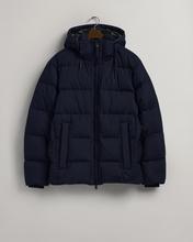 Gant Erkek Lacivert Regular Fit Kapüşonlu Logolu Mont