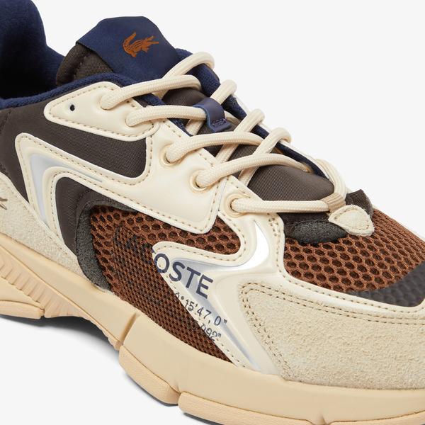 Lacoste L003 Neo Erkek Kahverengi Sneaker_5