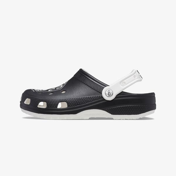Crocs NBA Brooklyn Nets Cls Clg Erkek Beyaz Terlik_1