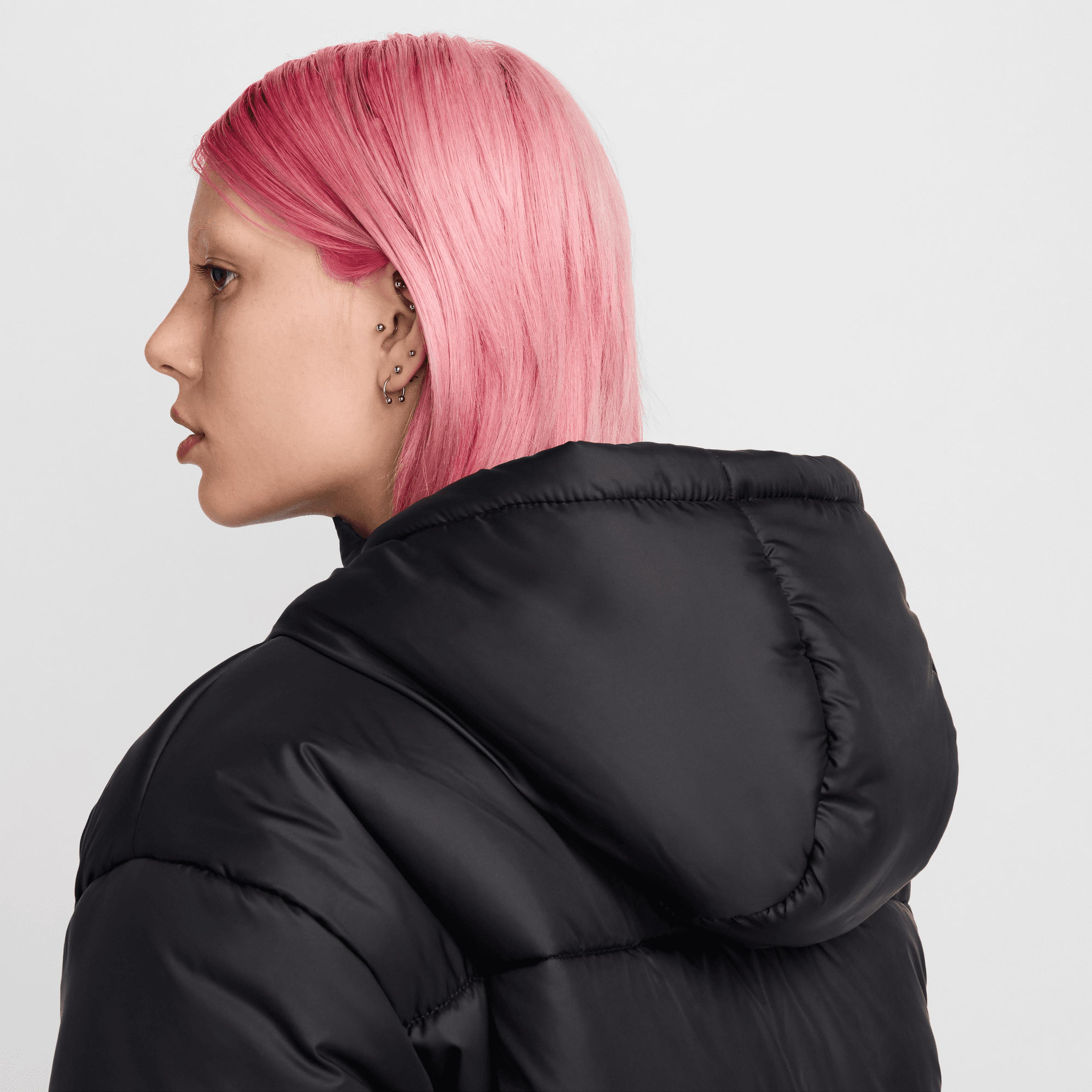 Nike Sportswear Classic Puffer Kadın Siyah Ceket