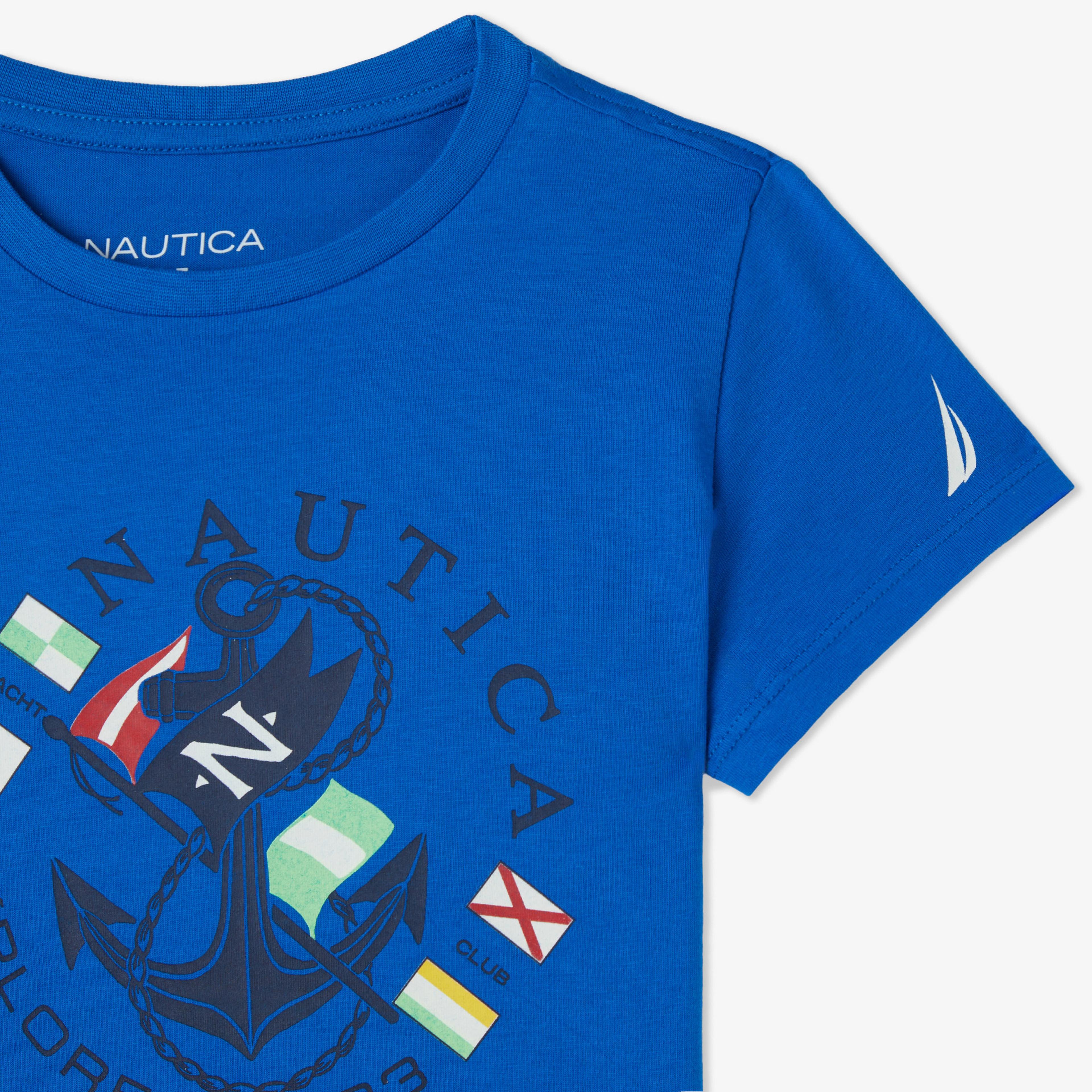 Nautica Erkek Çocuk Mavi Standart Fit T-Shirt