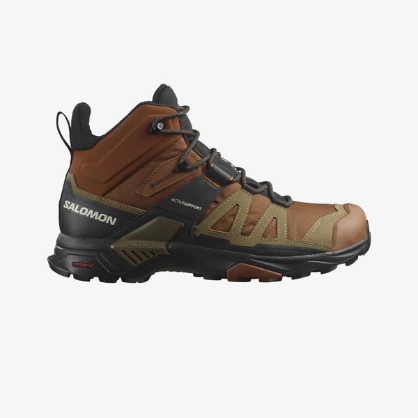 Salomon X Ultra 4 Mid Gore-Tex Erkek Kahverengi Bot