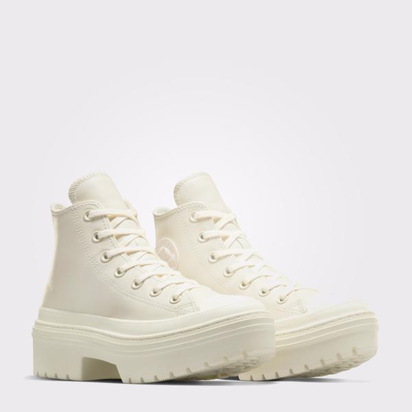 Converse Chuck Taylor All Star Lugged Heel Kadın Bej Deri Platform Sneaker_1