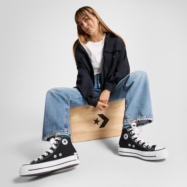 Converse Chuck Taylor All Star Lift Kadın Siyah Platform Sneaker_3
