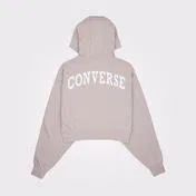 Converse Classic Kadın Fermuarlı Bej Hoodie