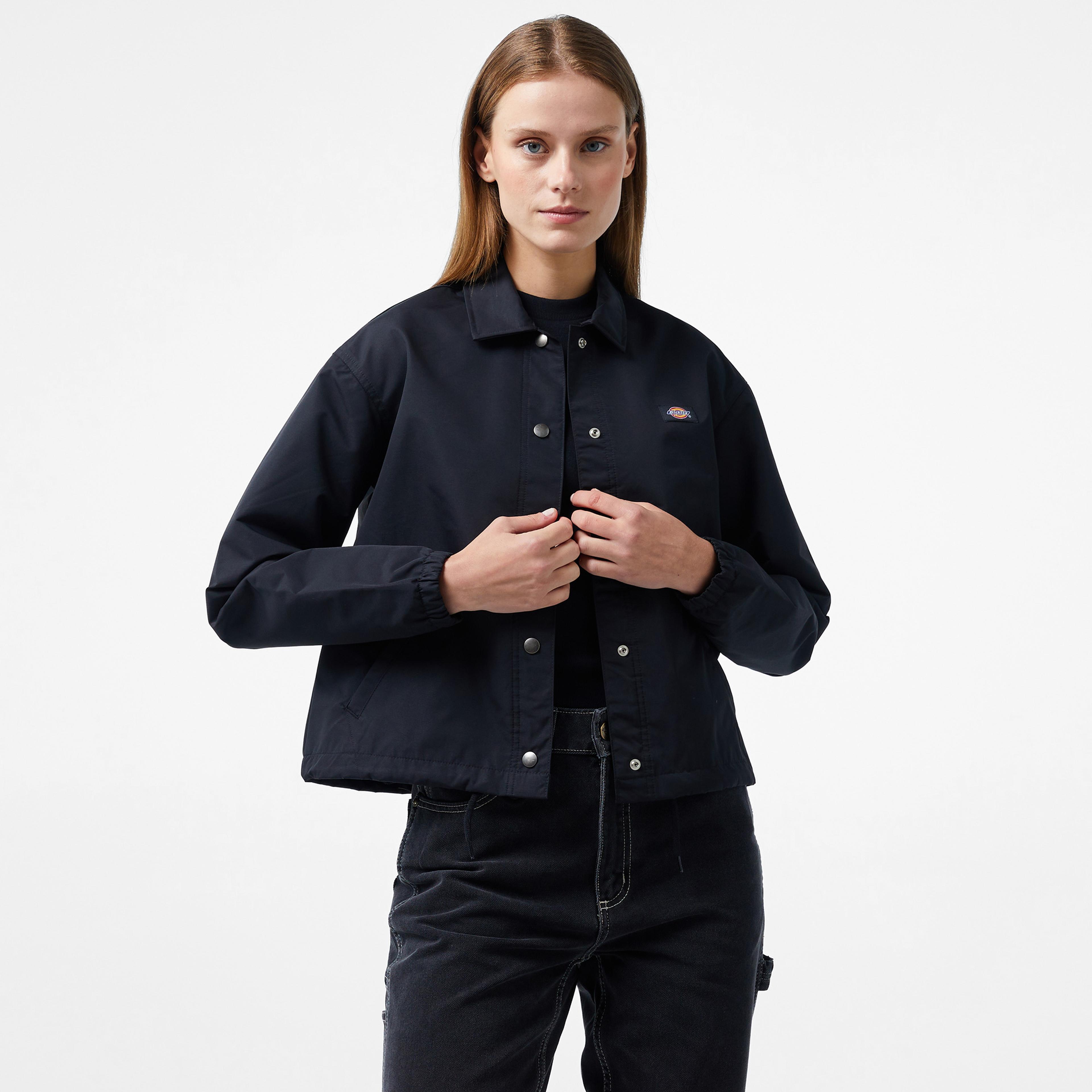 Dickies Oakport Cropped Coach Kadın Siyah Ceket