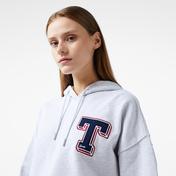 Tommy Jeans Letterman Kadın Gri Sweatshirt