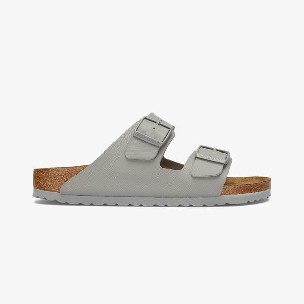 Birkenstock Arizona Bf Saffiano Erkek Gri Terlik_2